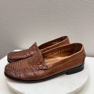 Nunn Bush Loafers Size 12 Shoes Leather Business Woven Casual